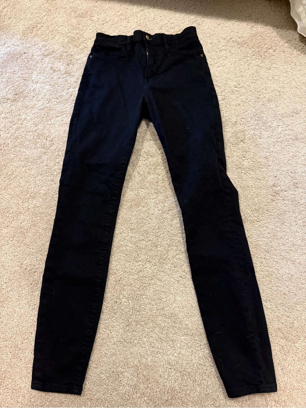 Frame Denim Black Women's Skinny Jeans